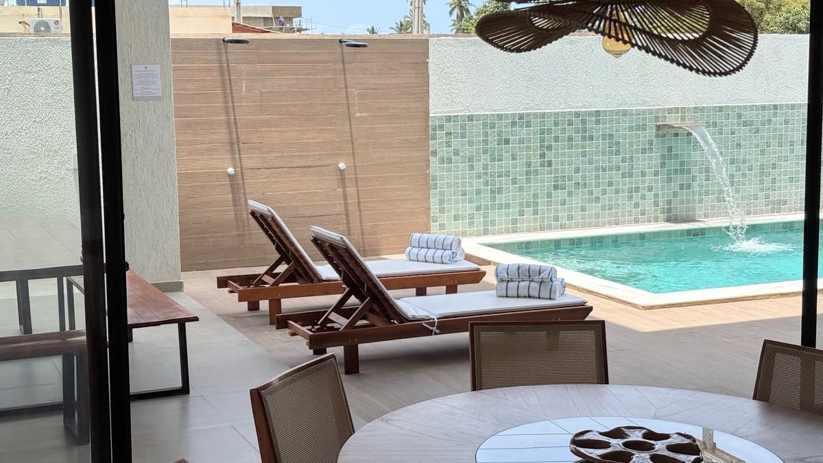 Vista da piscina privativa - Refúgio dos Corais Maragogi