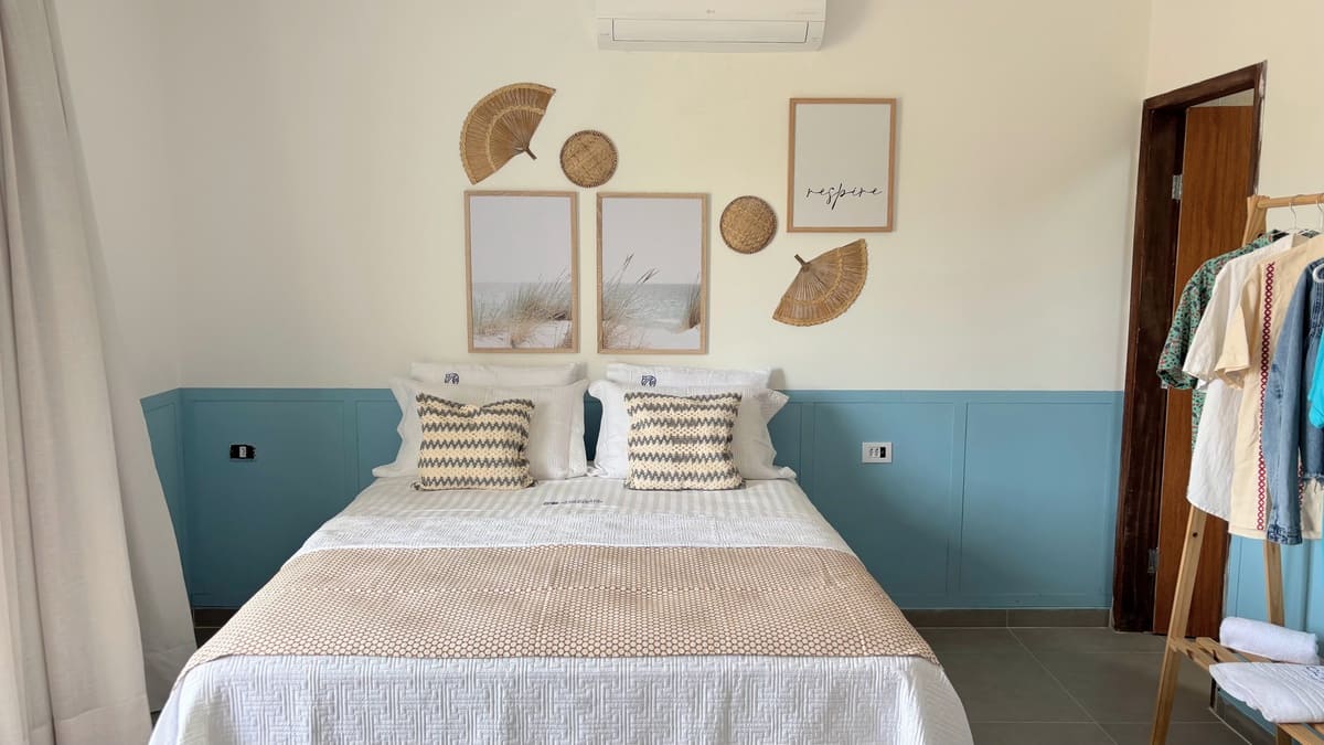 Suíte Brisa do Mar com cama queen - Casa para alugar Maragogi