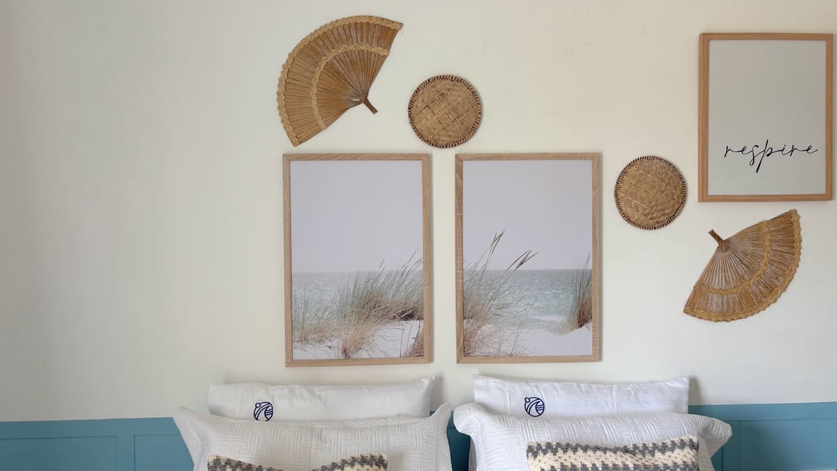 Suíte Brisa do Mar com decoração confortável - Casa temporada Maragogi